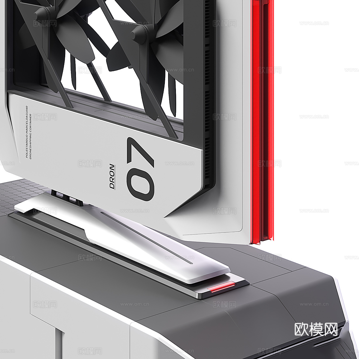 货运无人机3d模型
