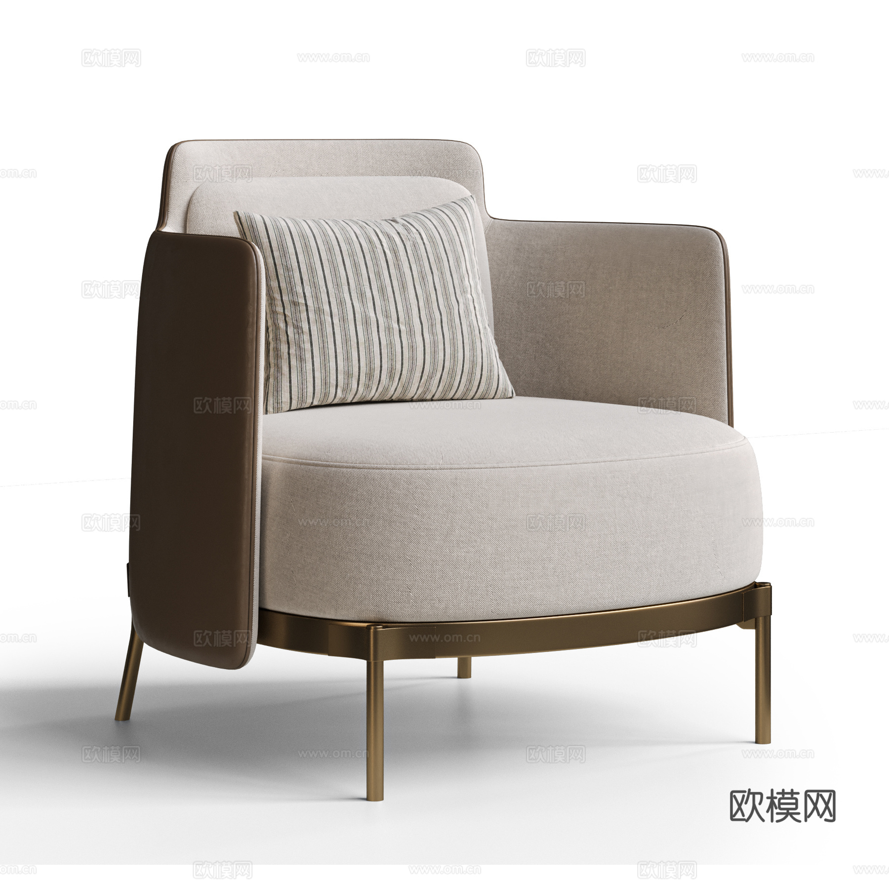 minotti现代 意式 休闲椅 单人沙发 沙发椅 休闲沙发3d模型