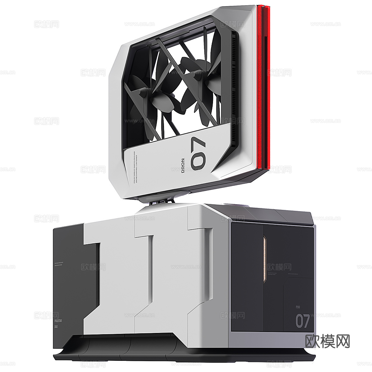 货运无人机3d模型