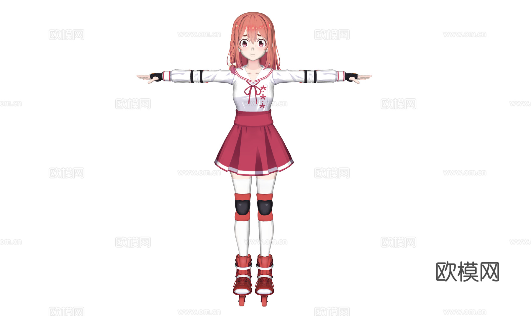 虚拟人物 二次元美少女 动漫少女 美丽女孩 动漫人物3d模型