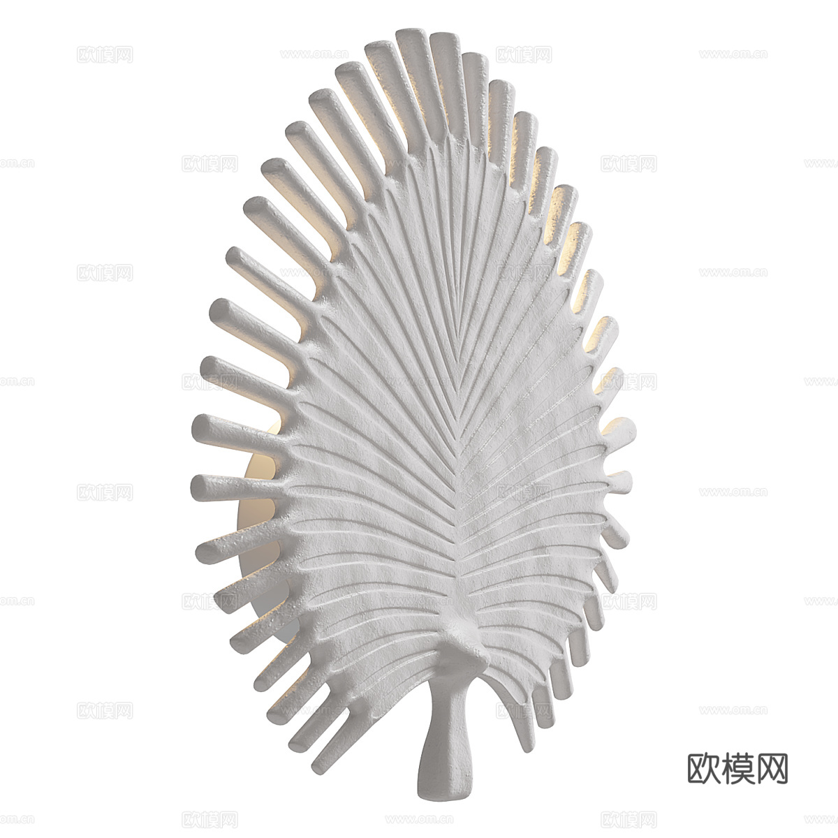 现代侘寂陶制装饰壁灯3d模型