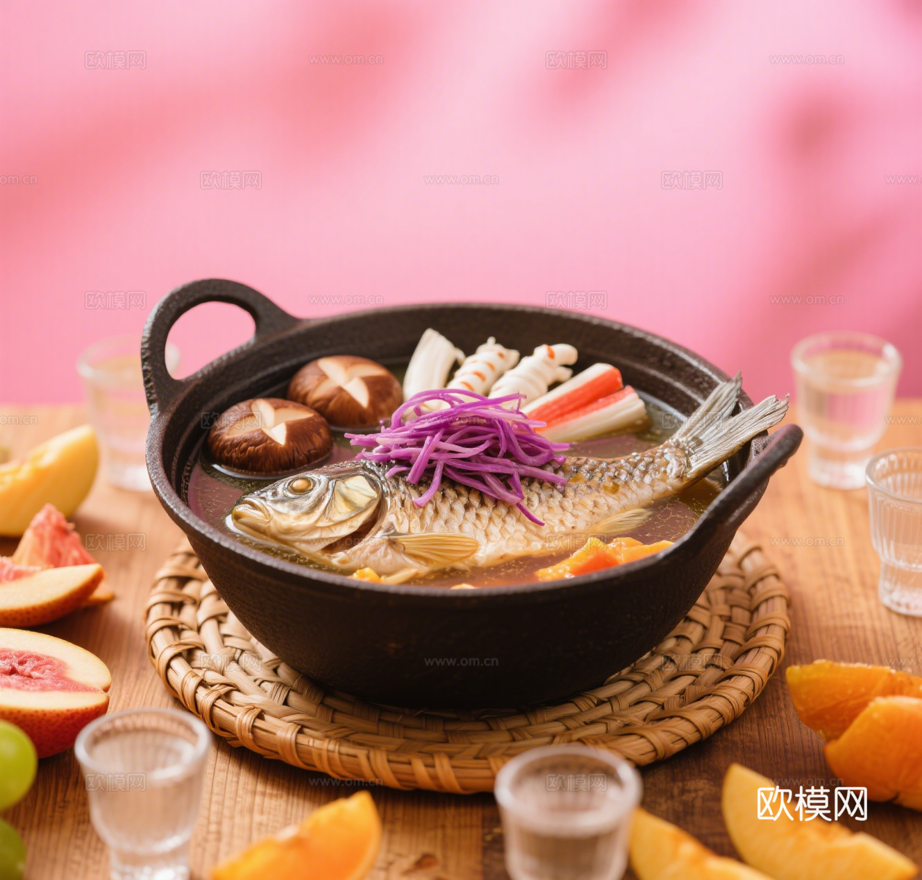 石锅鱼鱼火锅海报