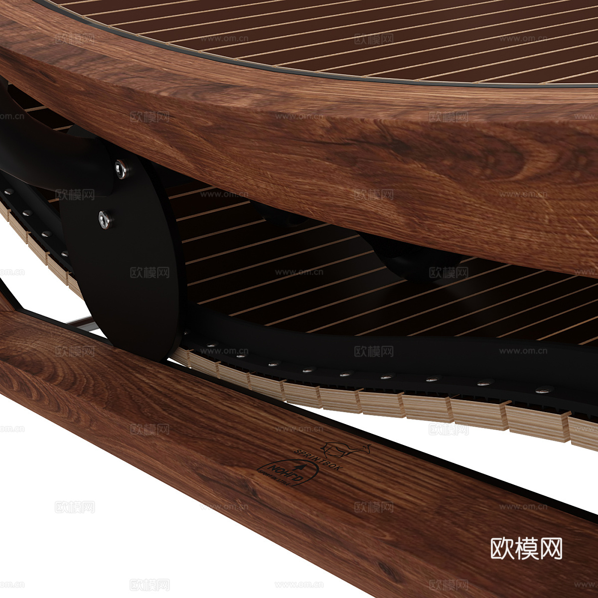 现代意式跑步机3d模型