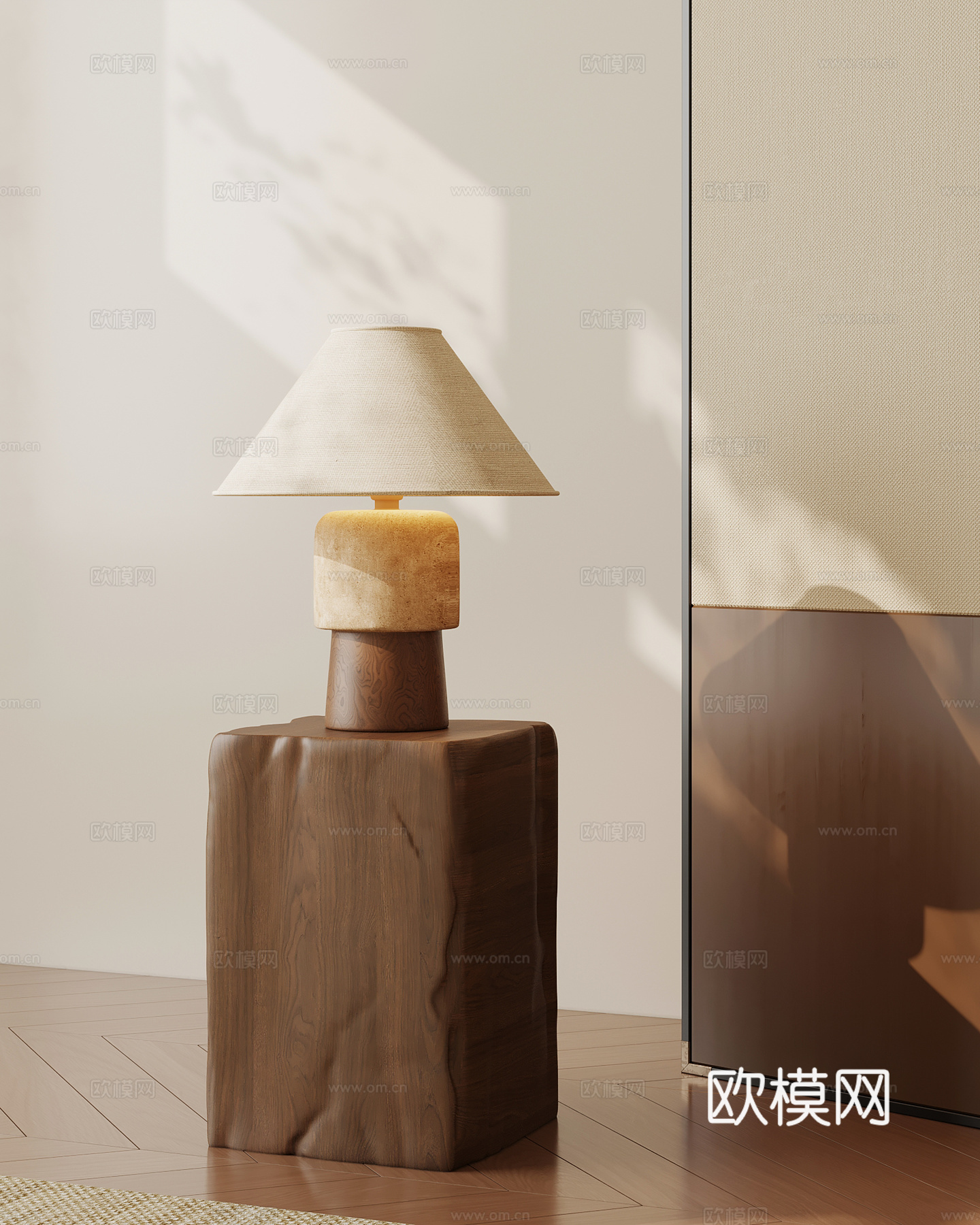 中古风台灯su模型