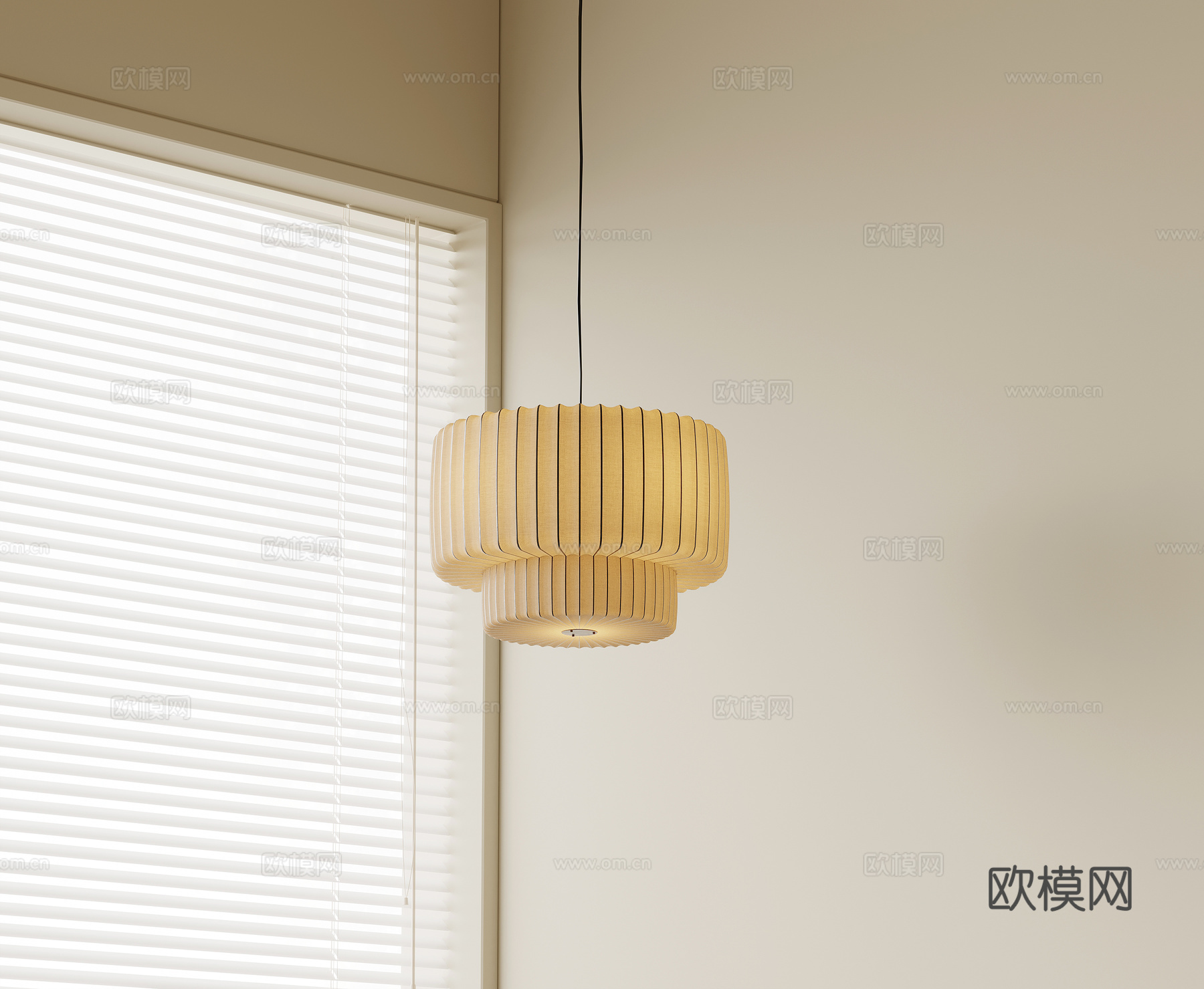 中古风小吊灯su模型