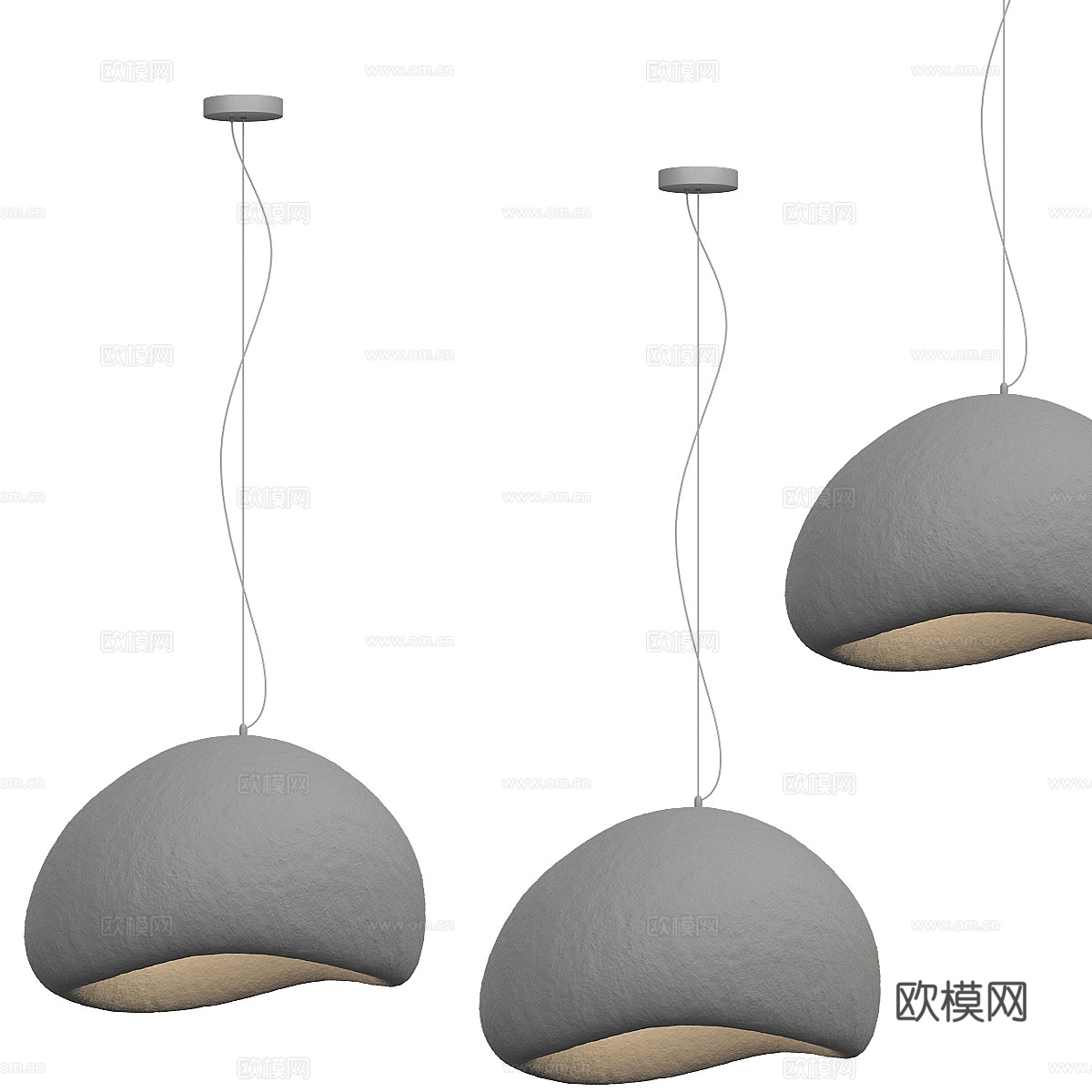 北欧简约吊灯 吊灯 简约吊灯 灯3d模型