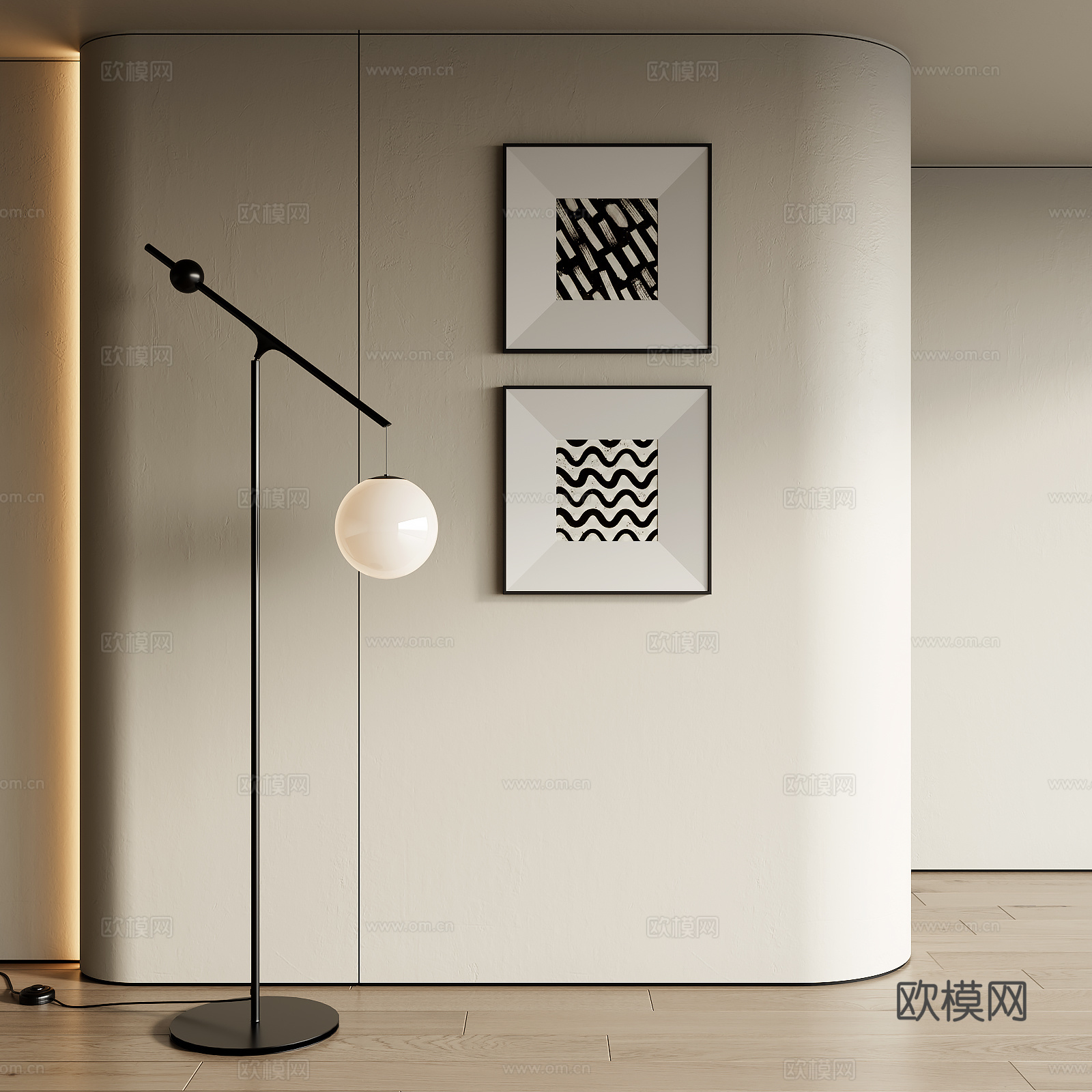 现代装饰画su模型