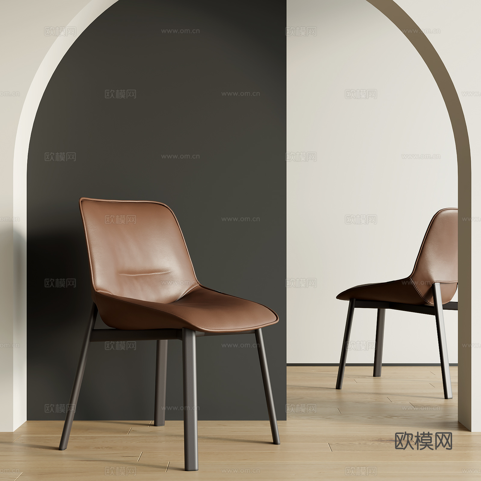 现代餐椅3d模型