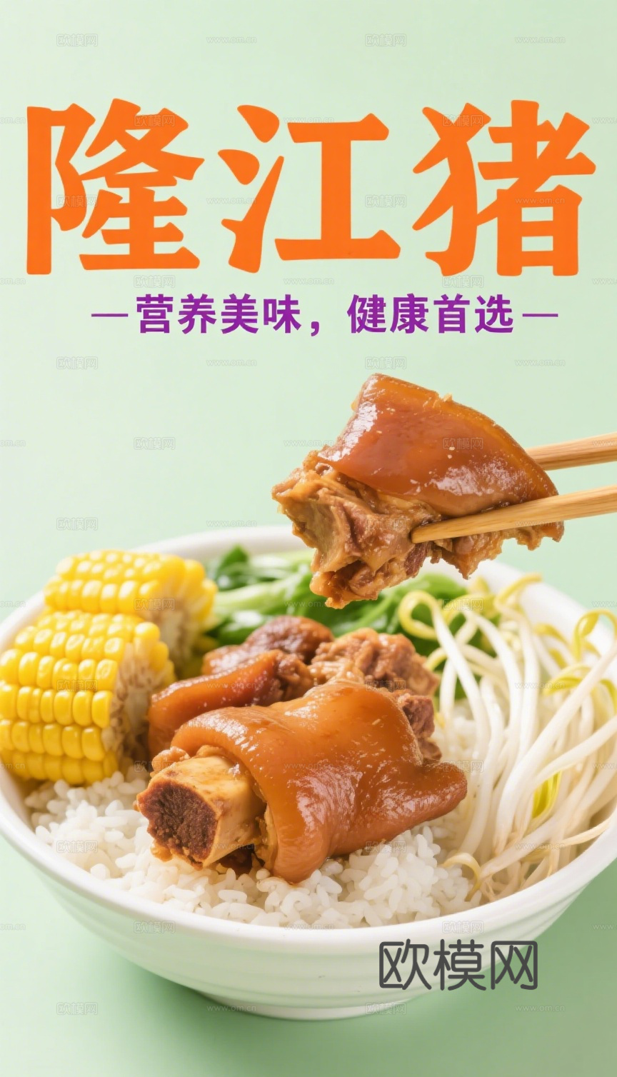 隆江猪脚饭海报