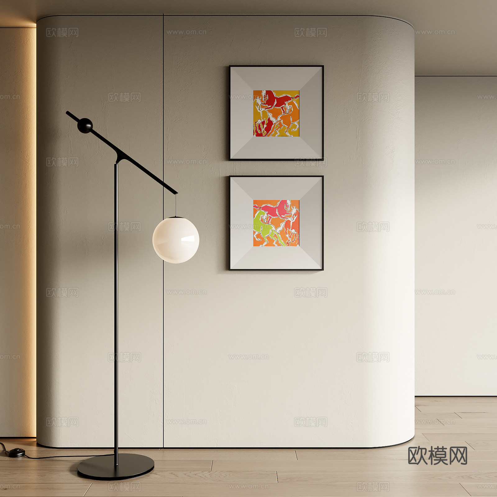 现代装饰画su模型