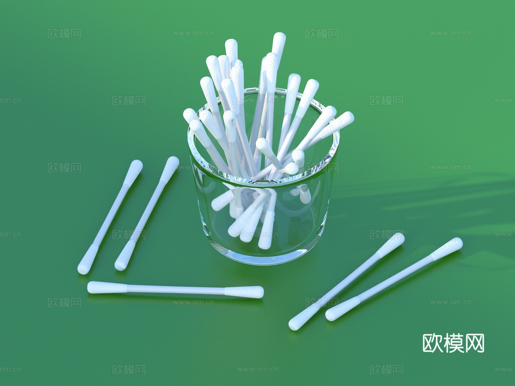 棉签 清洁用品3d模型