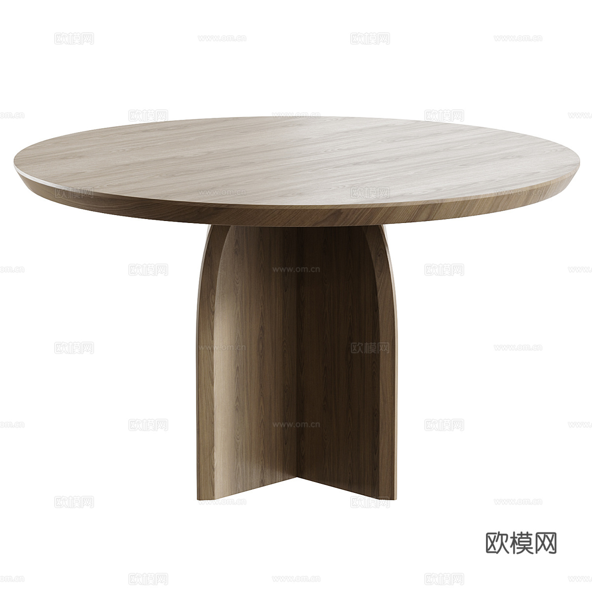 新中式圆餐桌椅组合3d模型