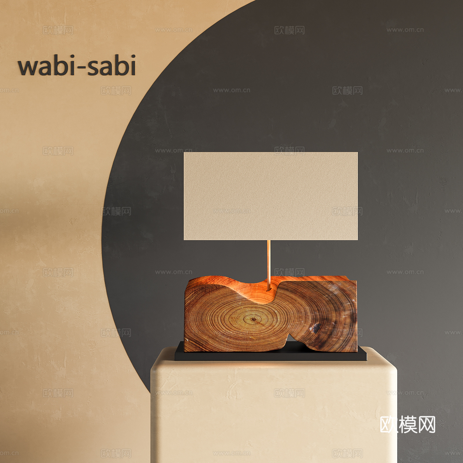 中古风台灯3d模型下载