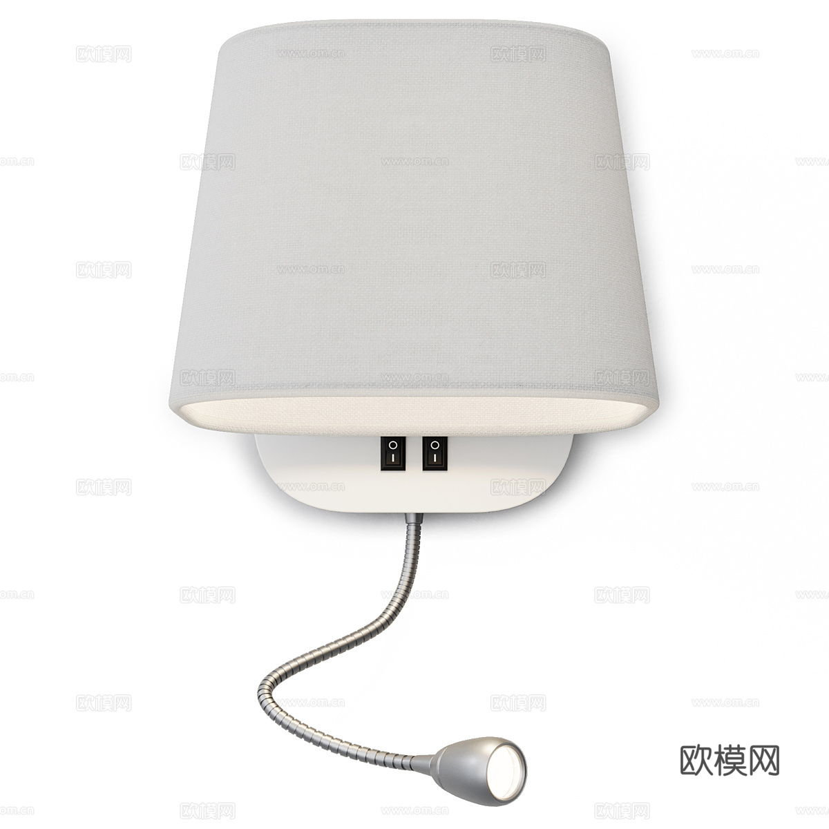 现代意式布艺壁灯 阅读灯3d模型