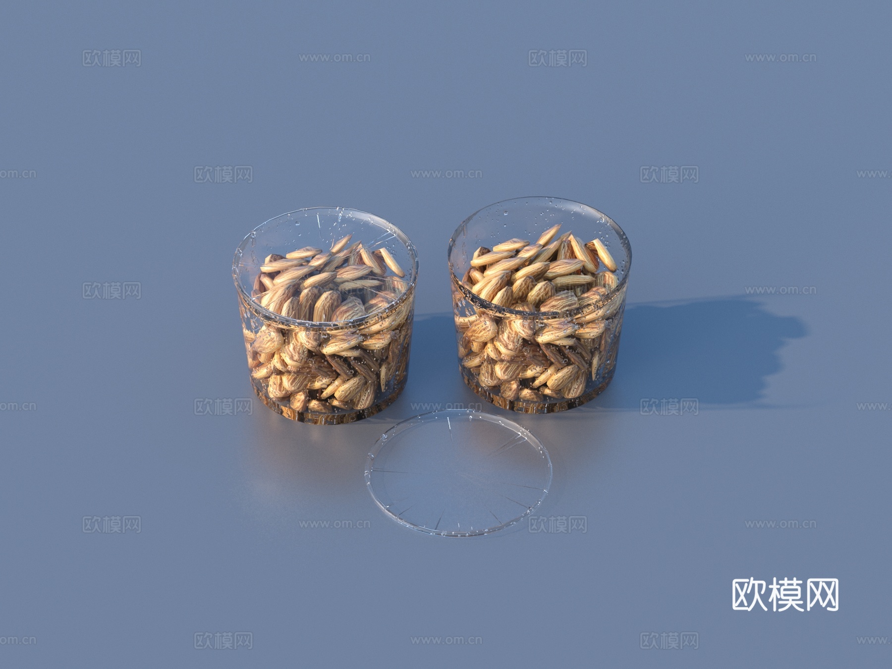 杏仁 干果 摆件3d模型
