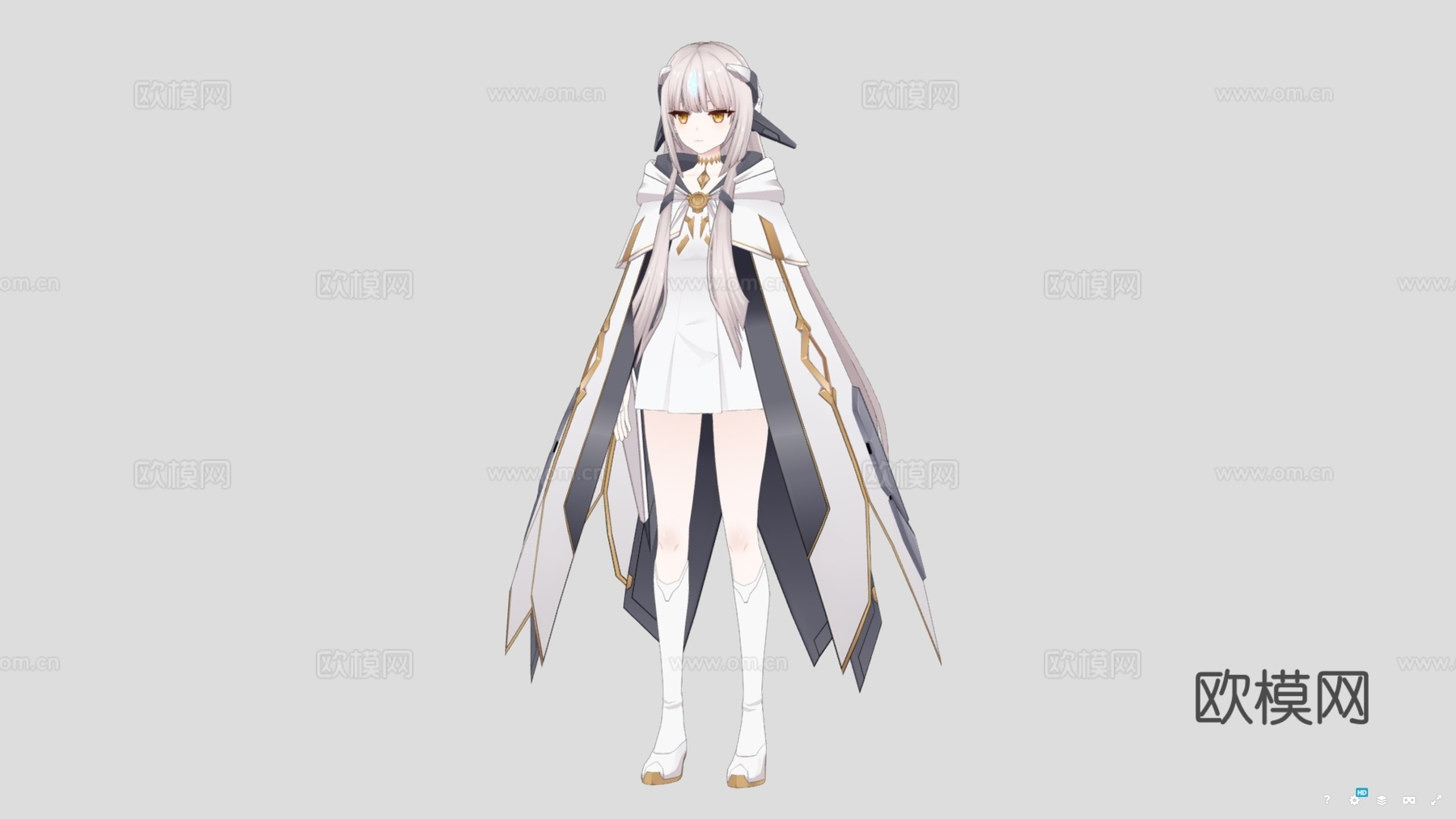虚拟人物 二次元美少女 动漫少女 美丽女孩 动漫人物3d模型