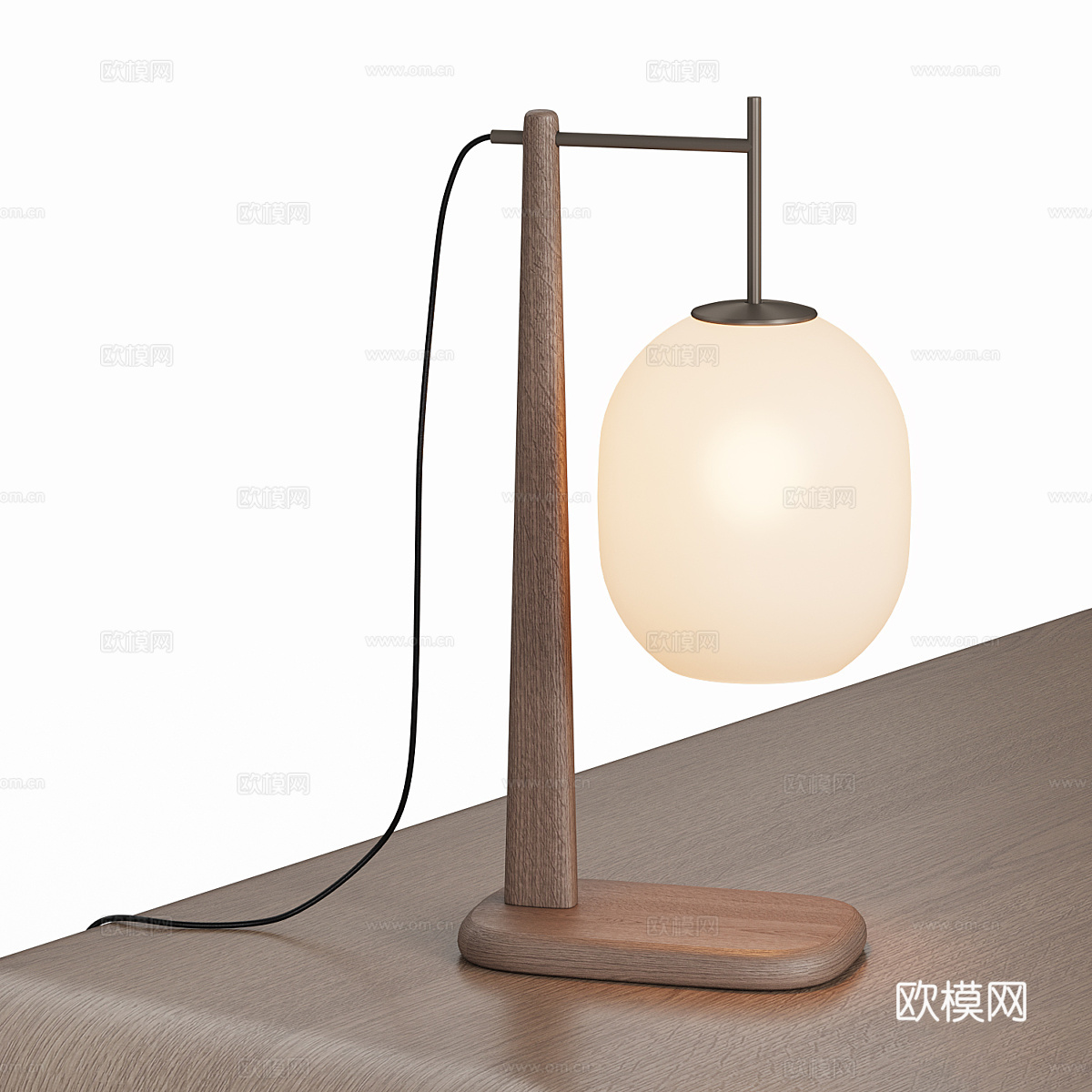 新中式实木书桌椅 梳妆台3d模型