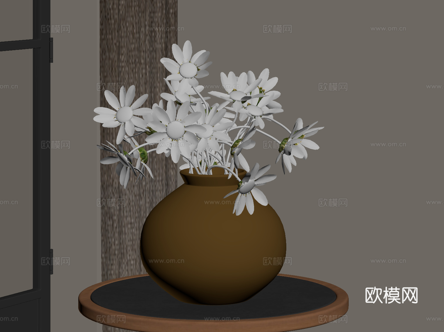 法式中古风花瓶su模型