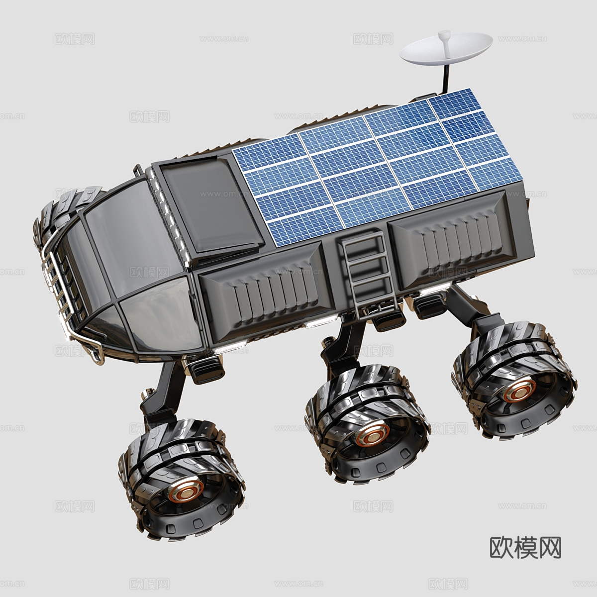 火星探测器 探测车3d模型