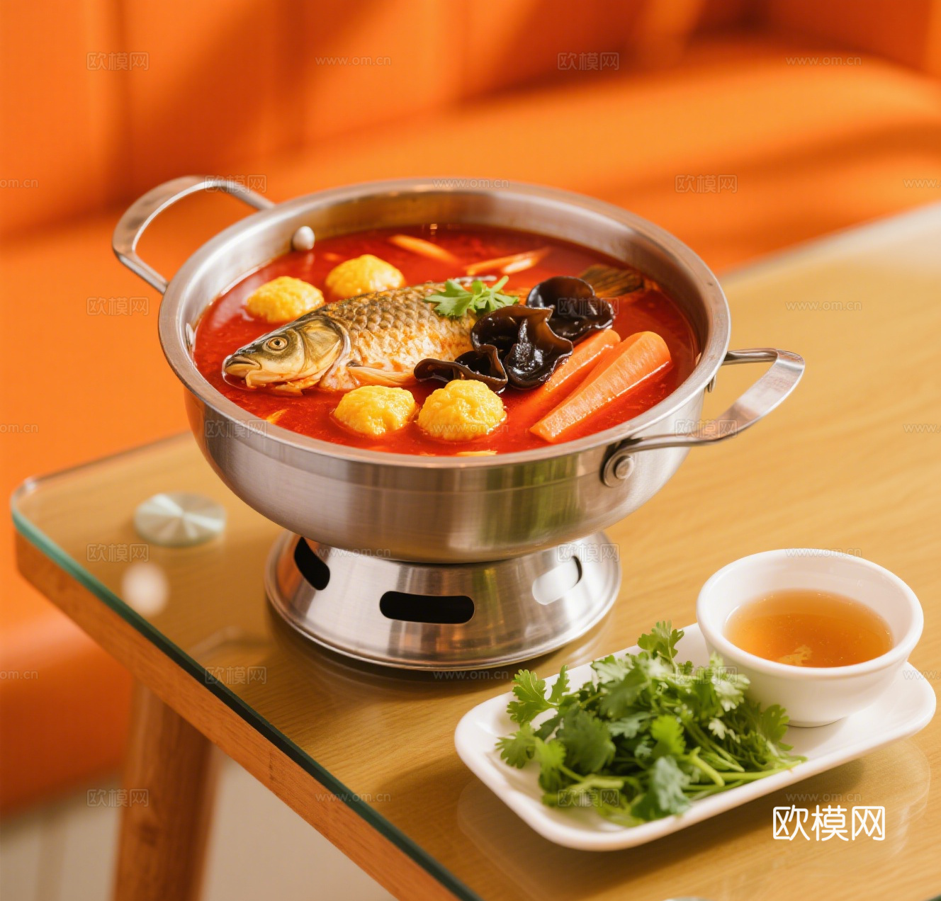 石锅鱼鱼火锅海报