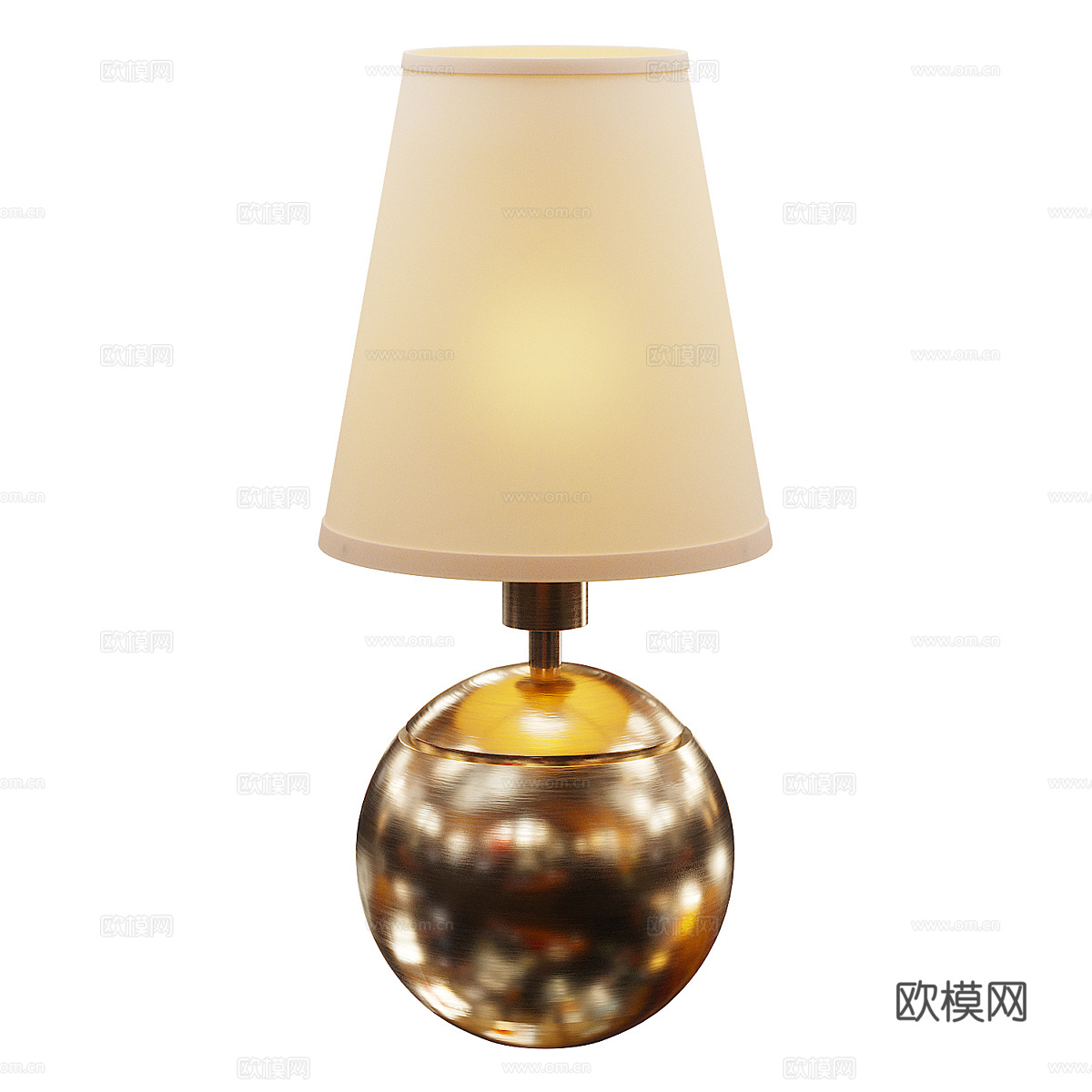 现代轻奢装饰台灯3d模型