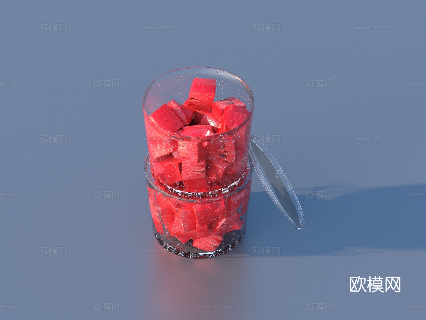西瓜 水果 摆件3d模型