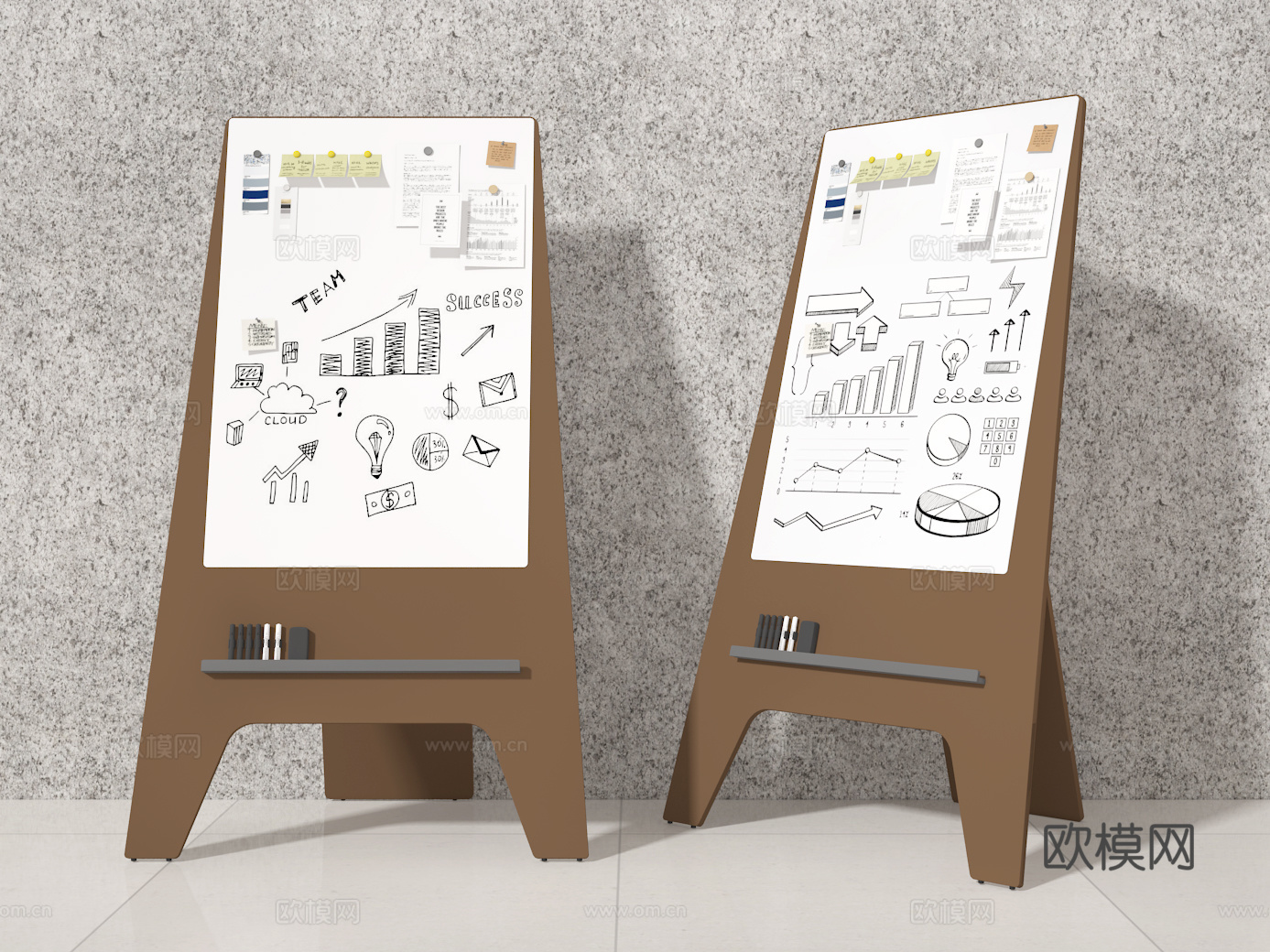 画板架3d模型