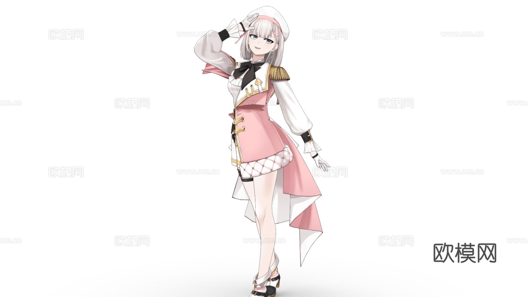 虚拟人物 二次元美少女 动漫少女 美丽女孩 动漫人物3d模型