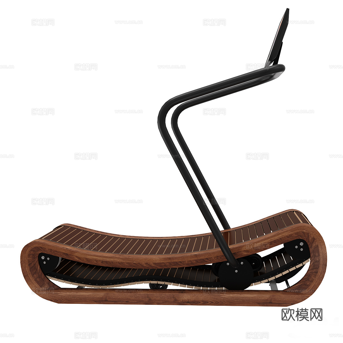 现代意式跑步机3d模型