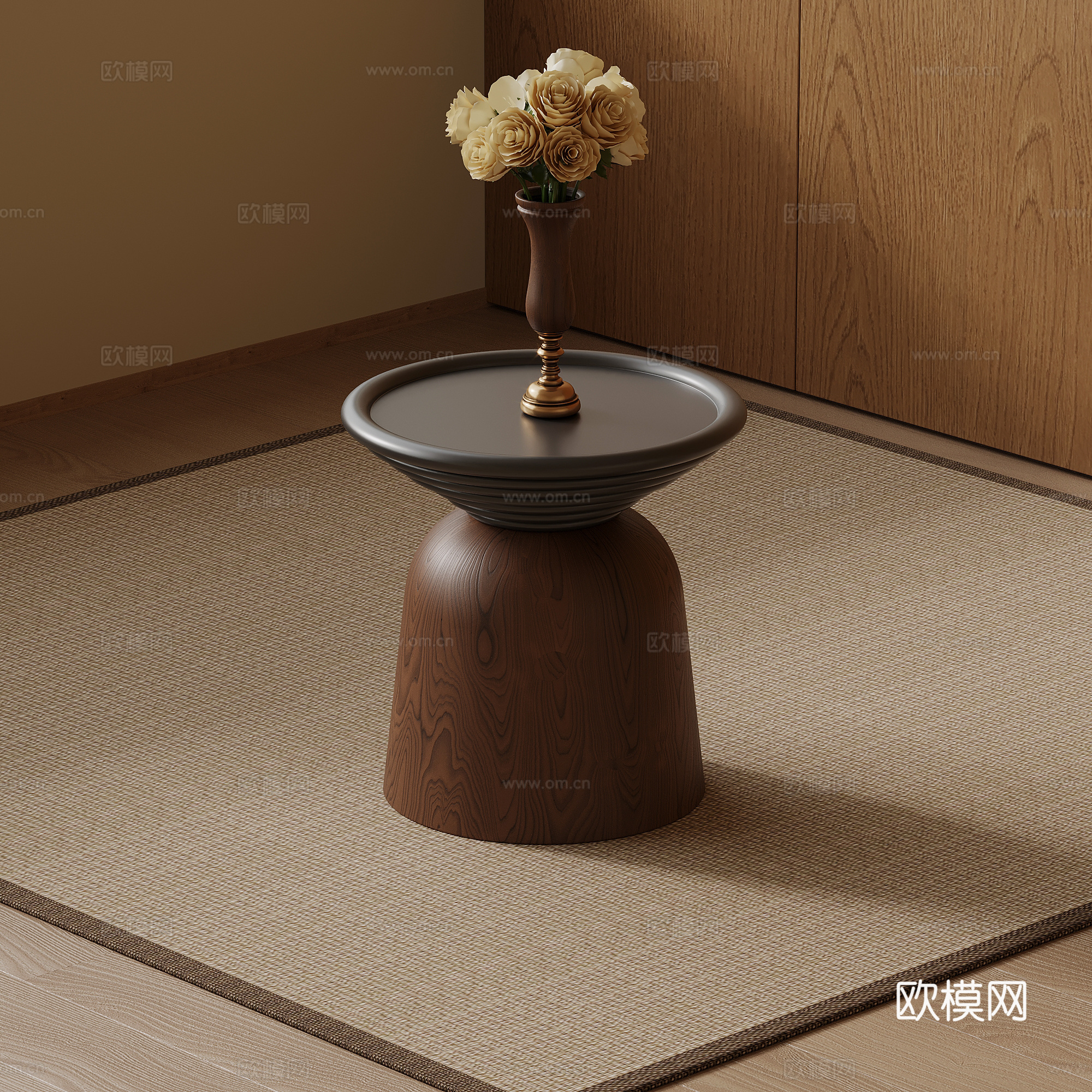 中古风边几su模型下载（渲染图1）