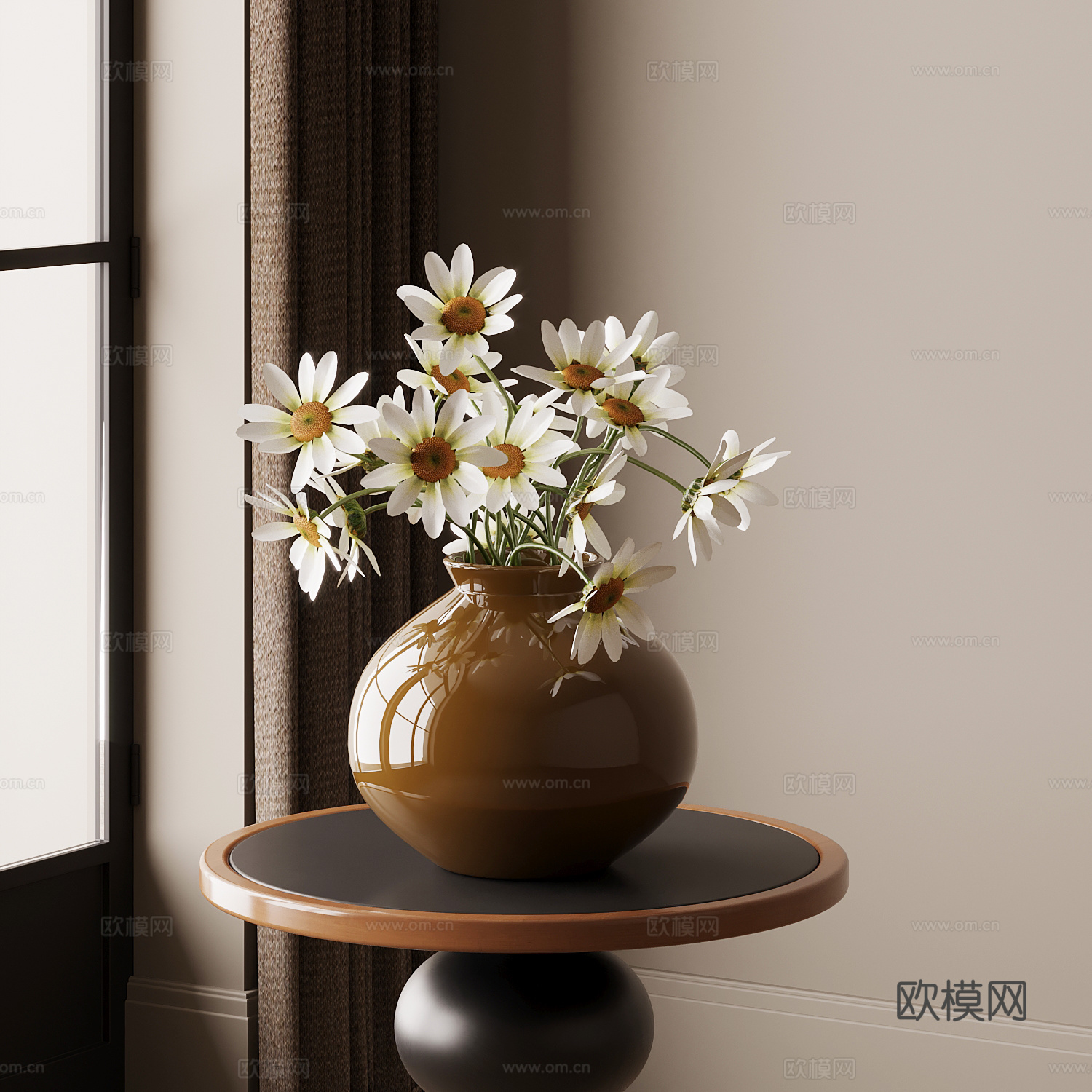 法式中古风花瓶su模型
