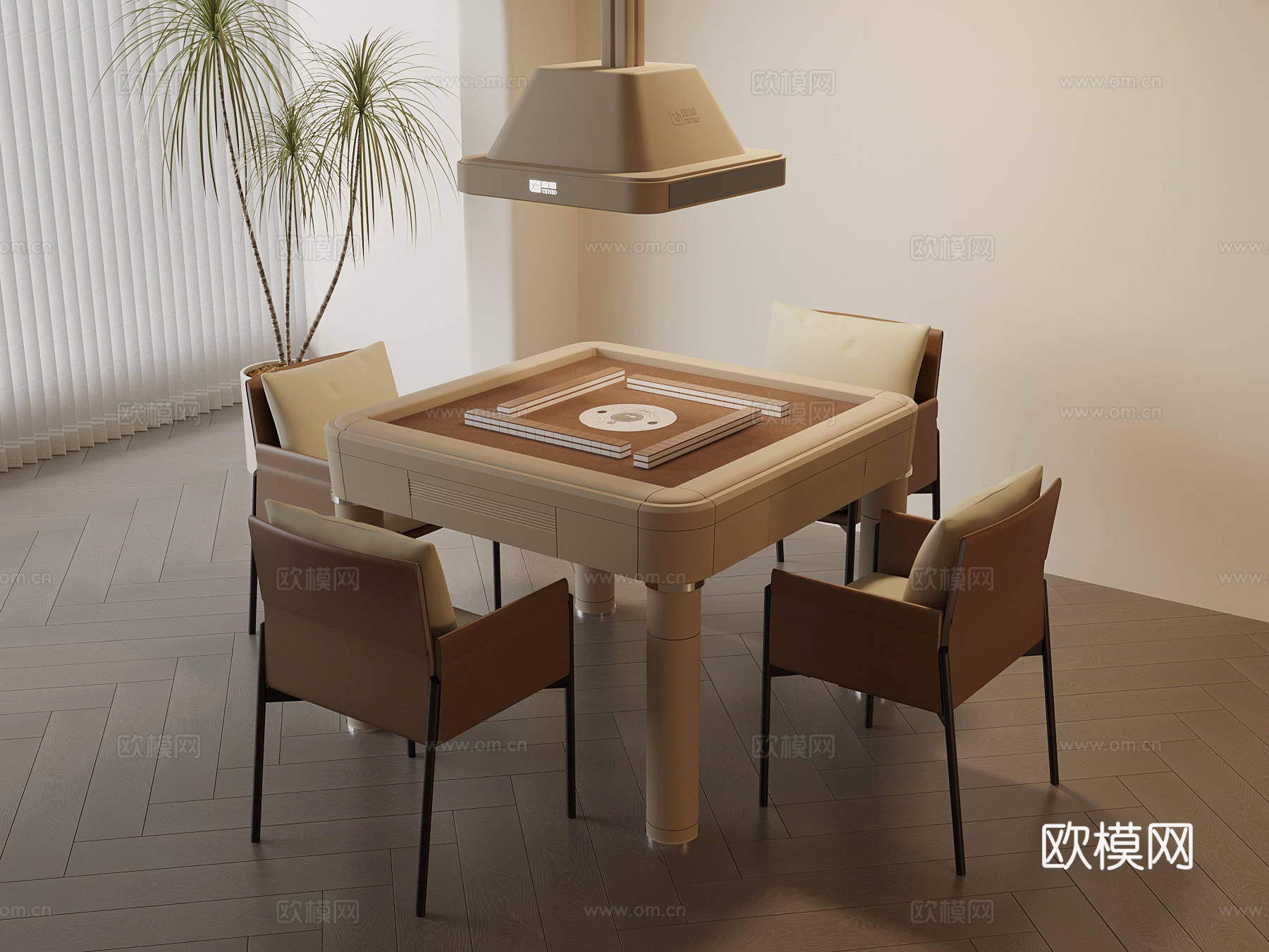 现代麻将桌3d模型