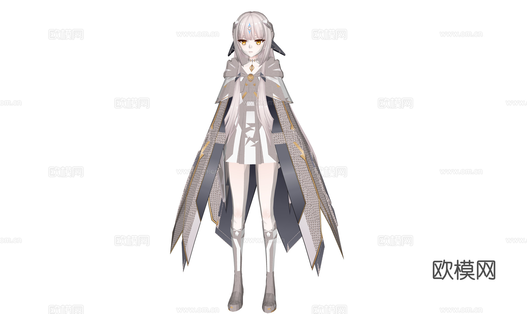 虚拟人物 二次元美少女 动漫少女 美丽女孩 动漫人物3d模型