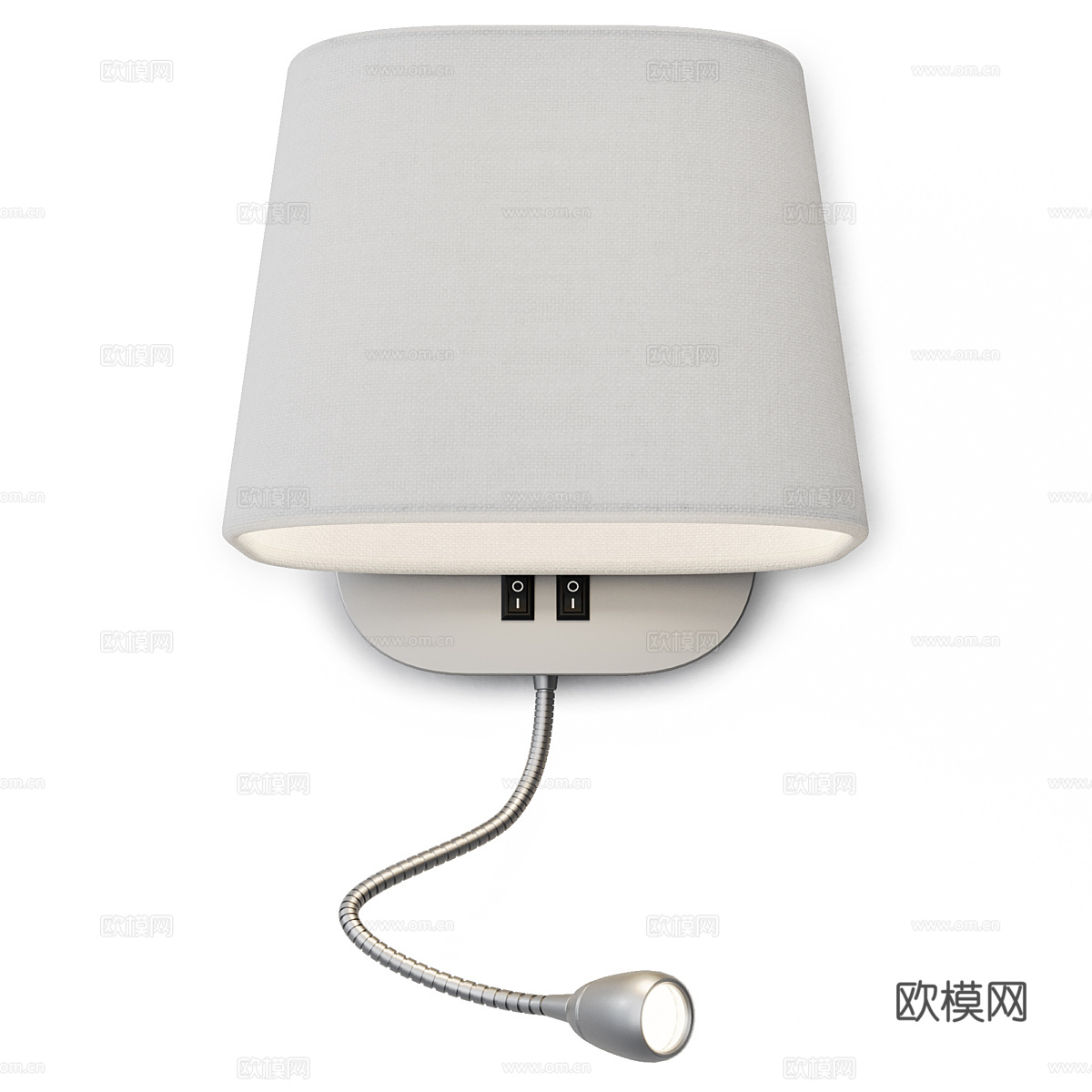 现代意式布艺壁灯 阅读灯3d模型