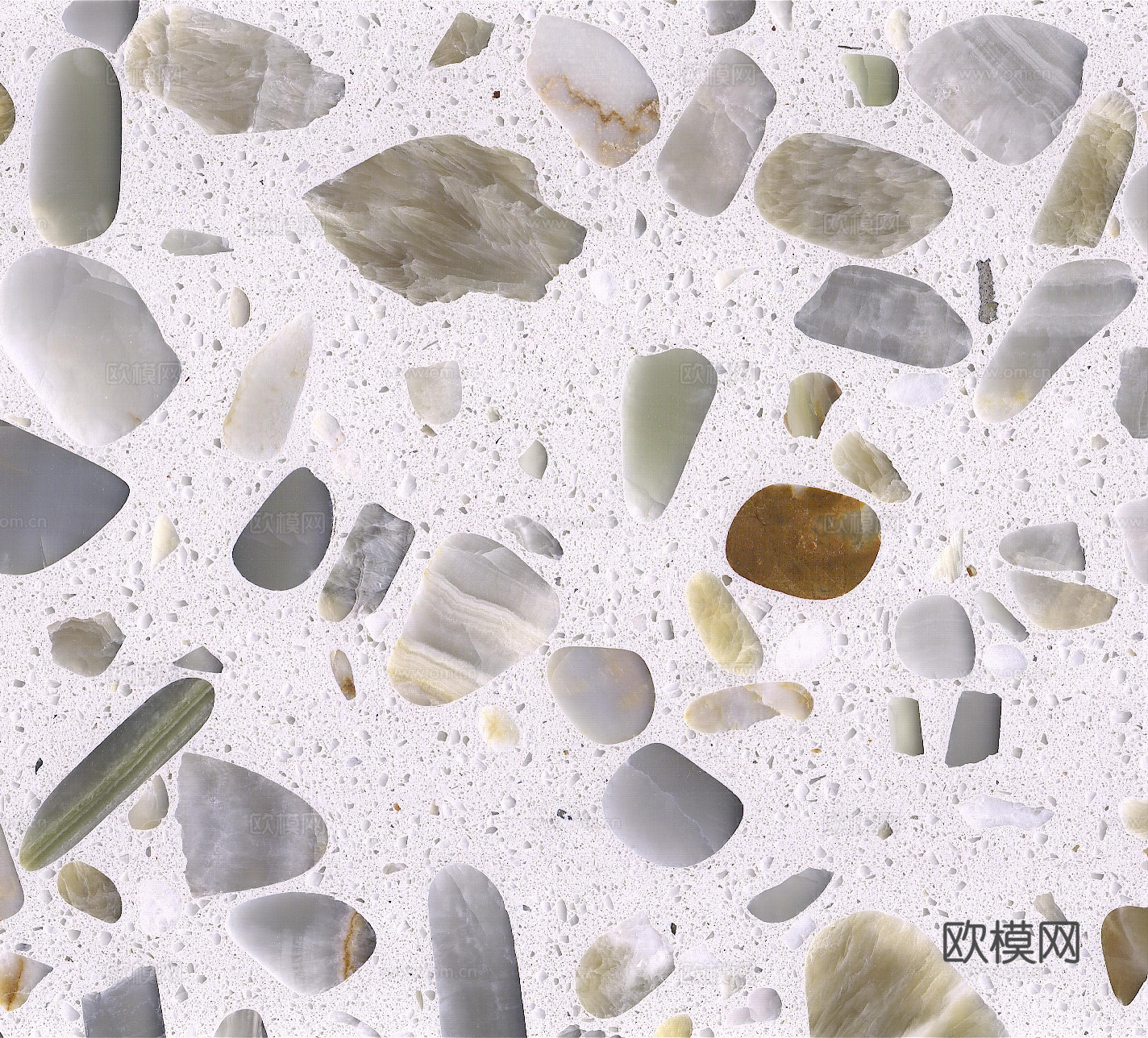 浅色大颗粒水磨石