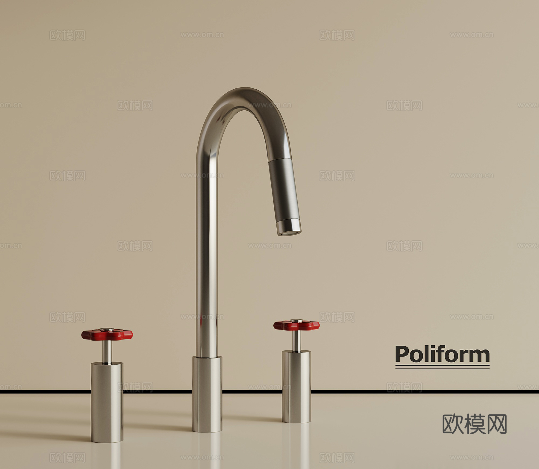 水龙头 金属水龙头su模型