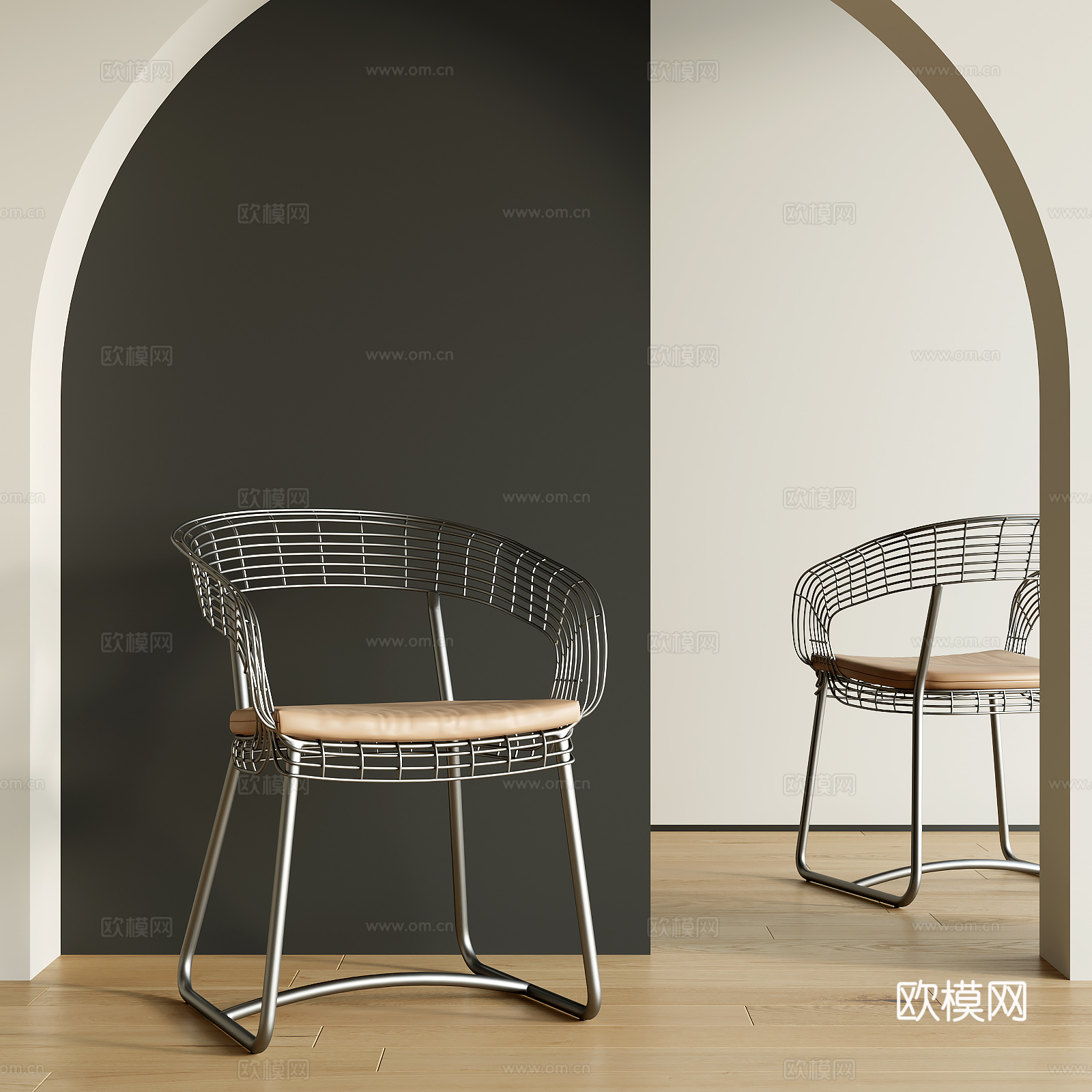 现代单椅3d模型