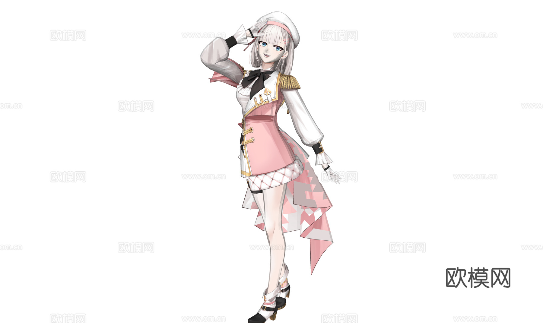 虚拟人物 二次元美少女 动漫少女 美丽女孩 动漫人物3d模型