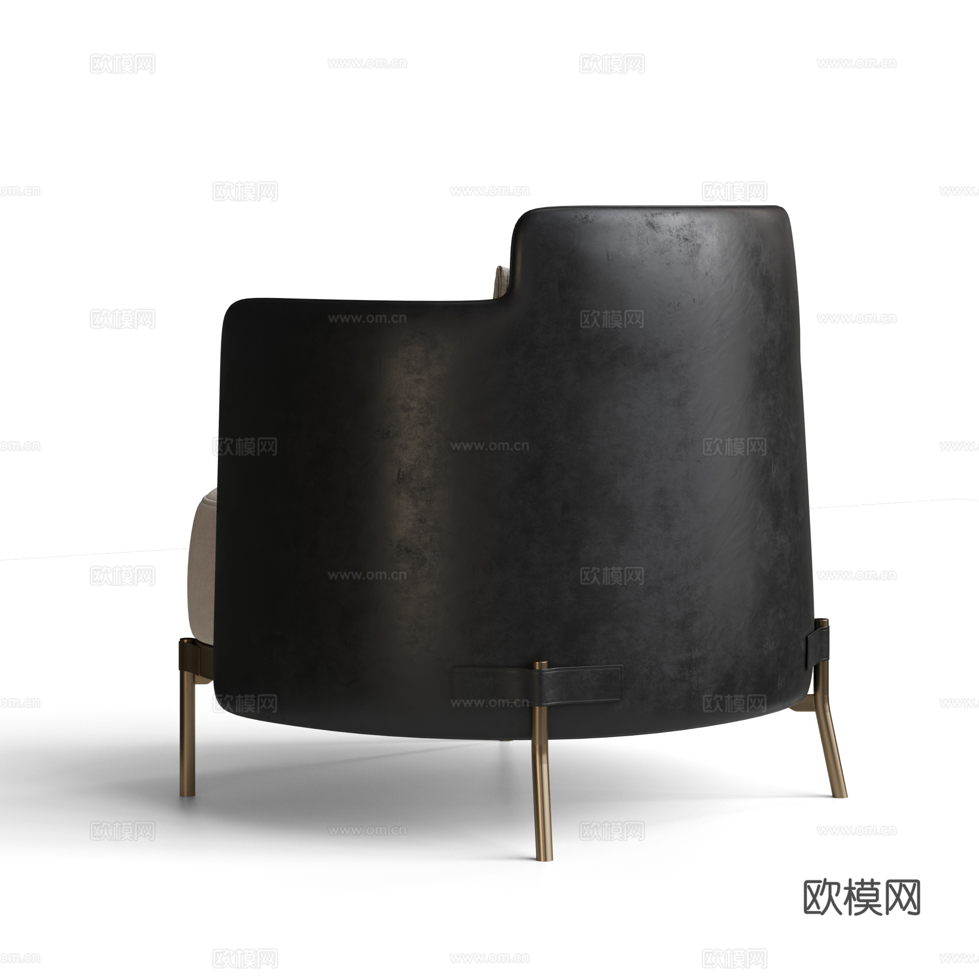 minotti现代 意式 休闲椅 单人沙发 沙发椅 休闲沙发3d模型
