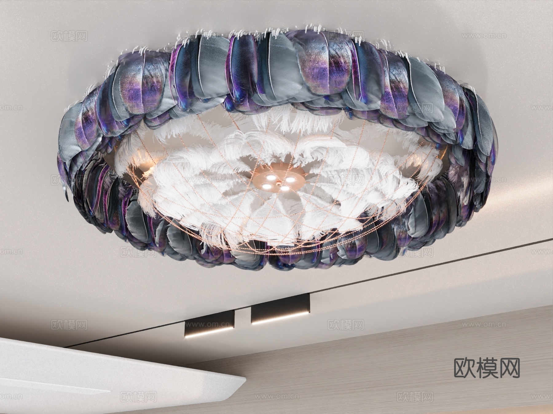 现代吸顶灯 卧室吸顶灯 客厅吸顶灯3d模型