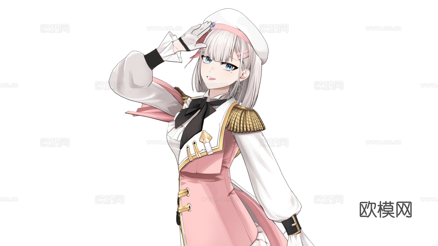 虚拟人物 二次元美少女 动漫少女 美丽女孩 动漫人物3d模型