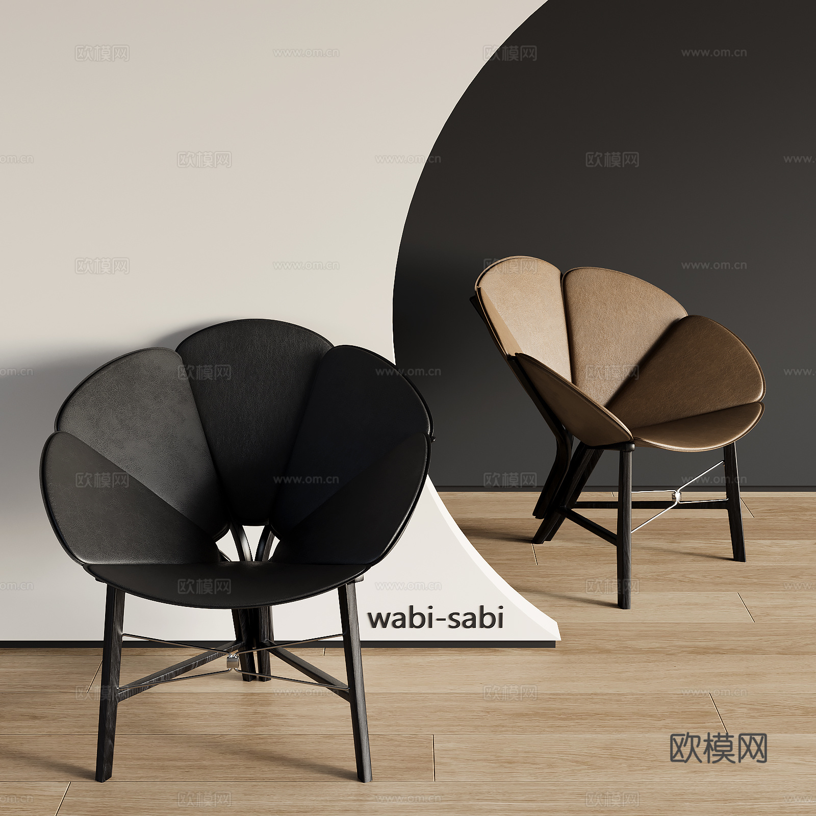 中古风休闲椅su模型