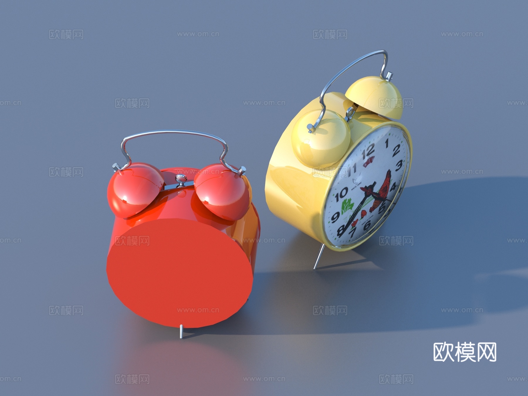 闹钟 床头钟 时钟3d模型