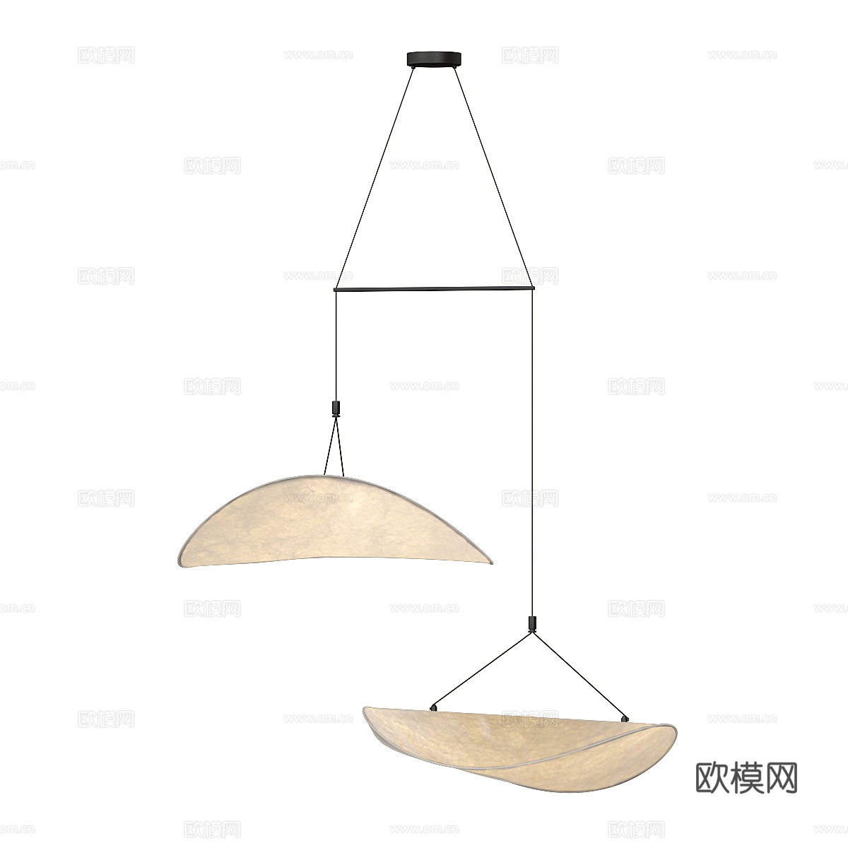 北欧简约吊灯 吊灯 简约吊灯 餐厅吊灯 客厅吊灯 灯3d模型
