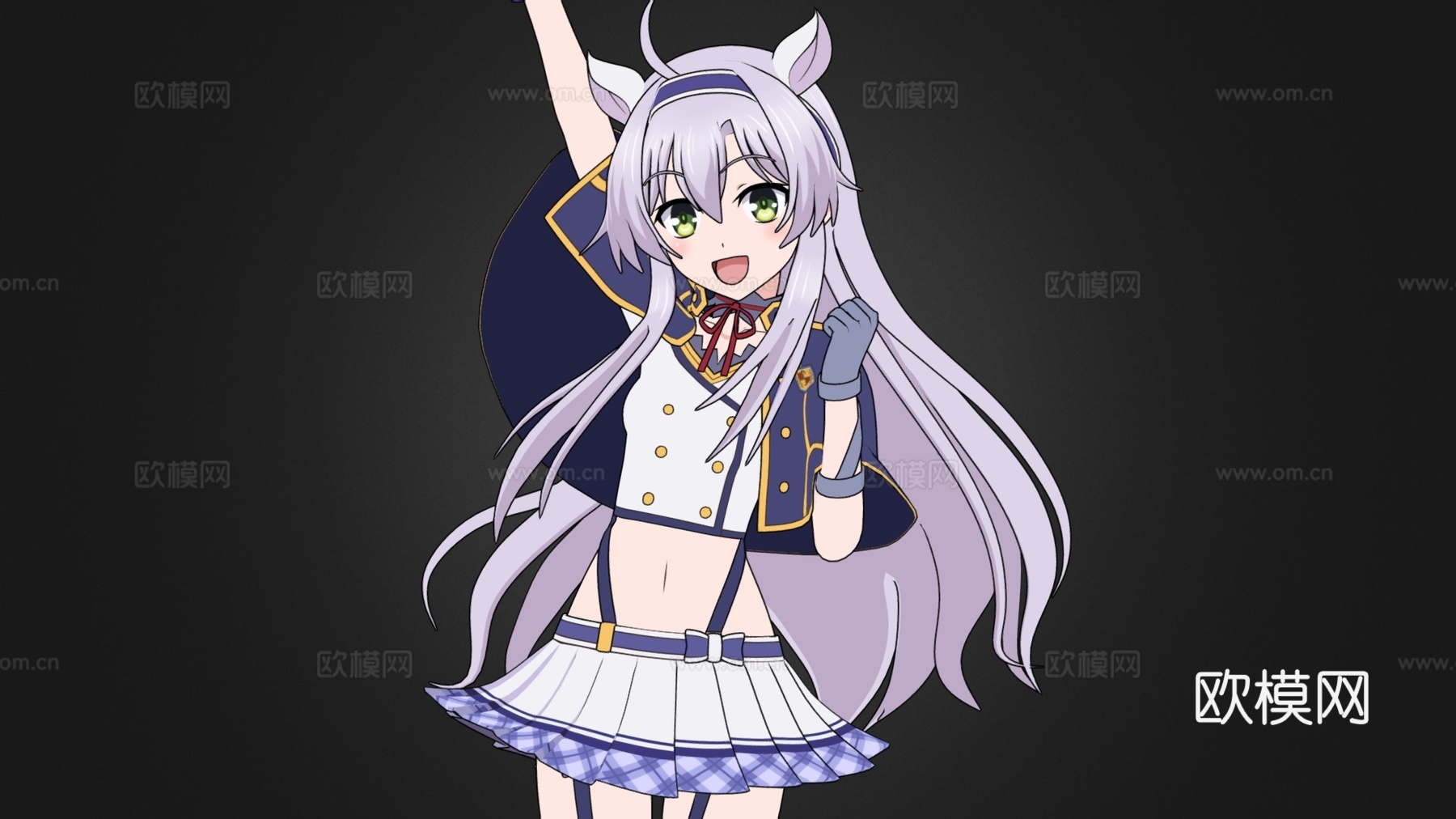 虚拟人物 二次元美少女 动漫角色 游戏角色 动漫少女3d模型