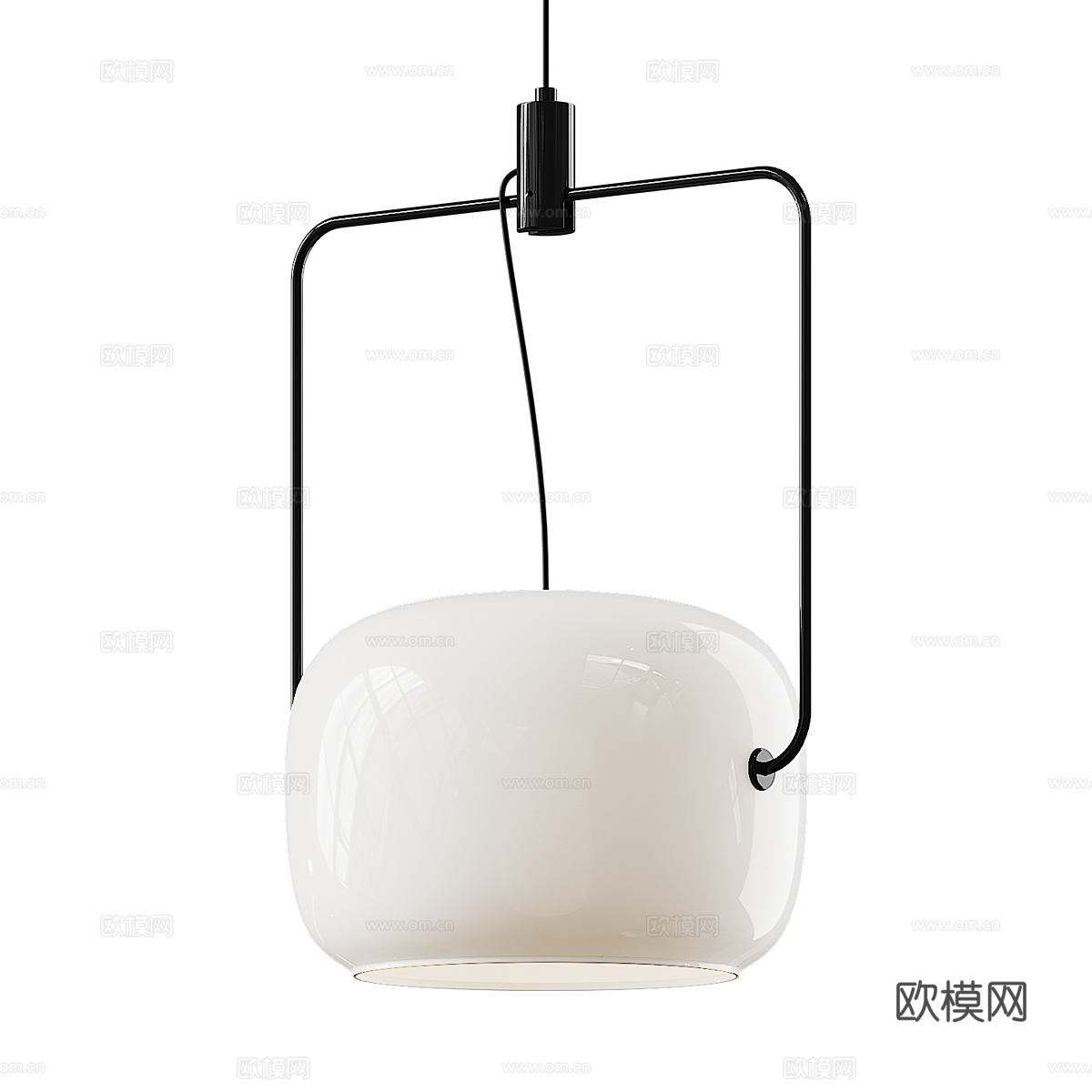 新中式轻奢装饰小吊灯3d模型
