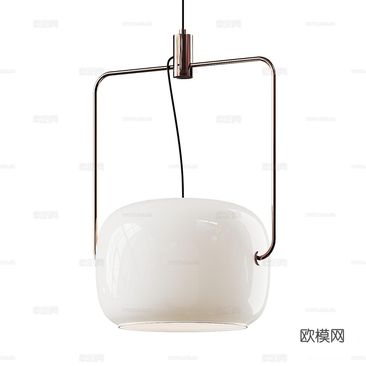 新中式轻奢装饰小吊灯3d模型