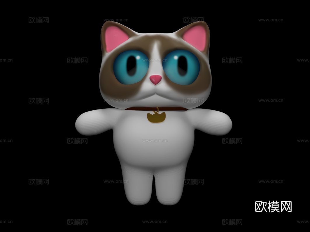 卡通猫3d模型