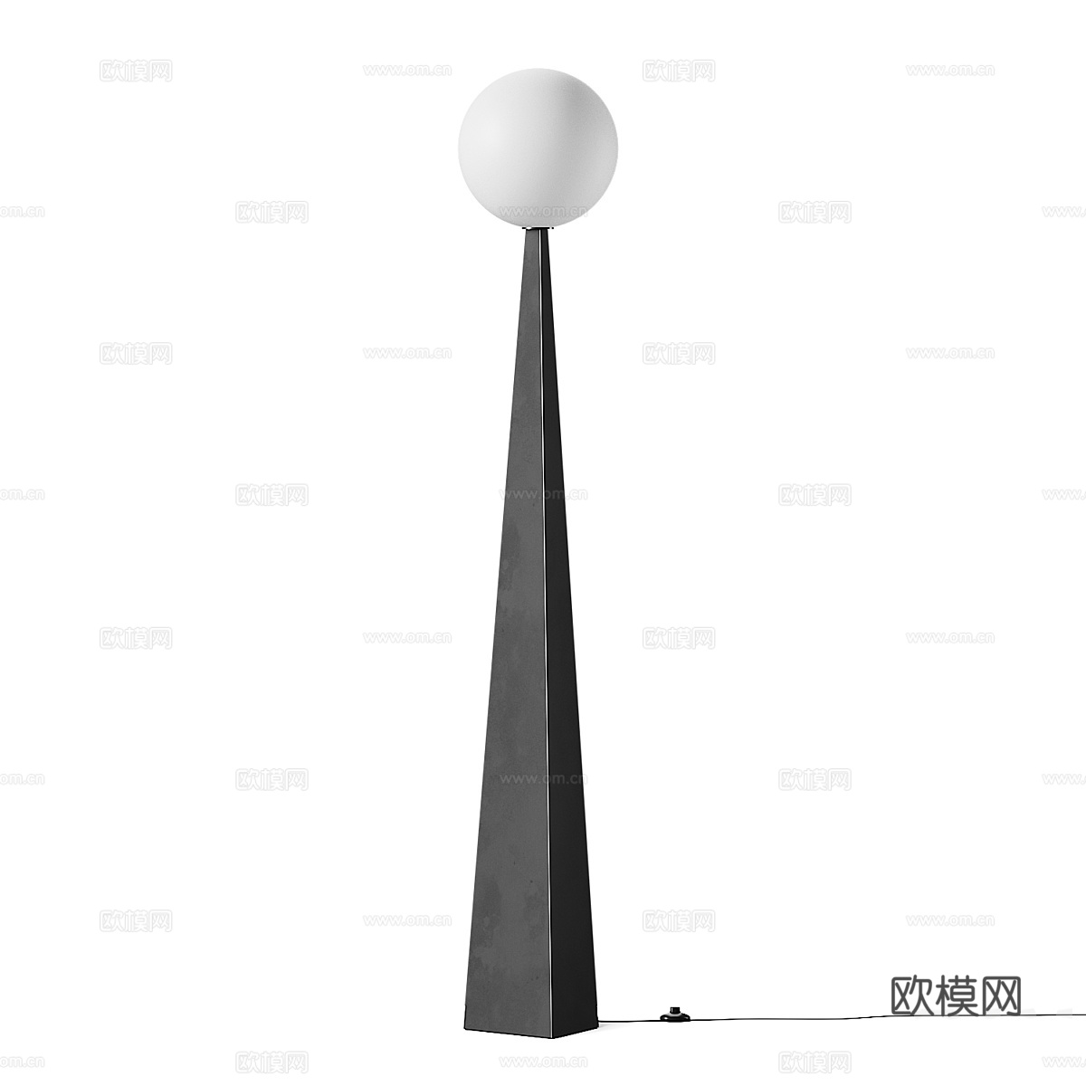 现代轻奢极简落地灯3d模型