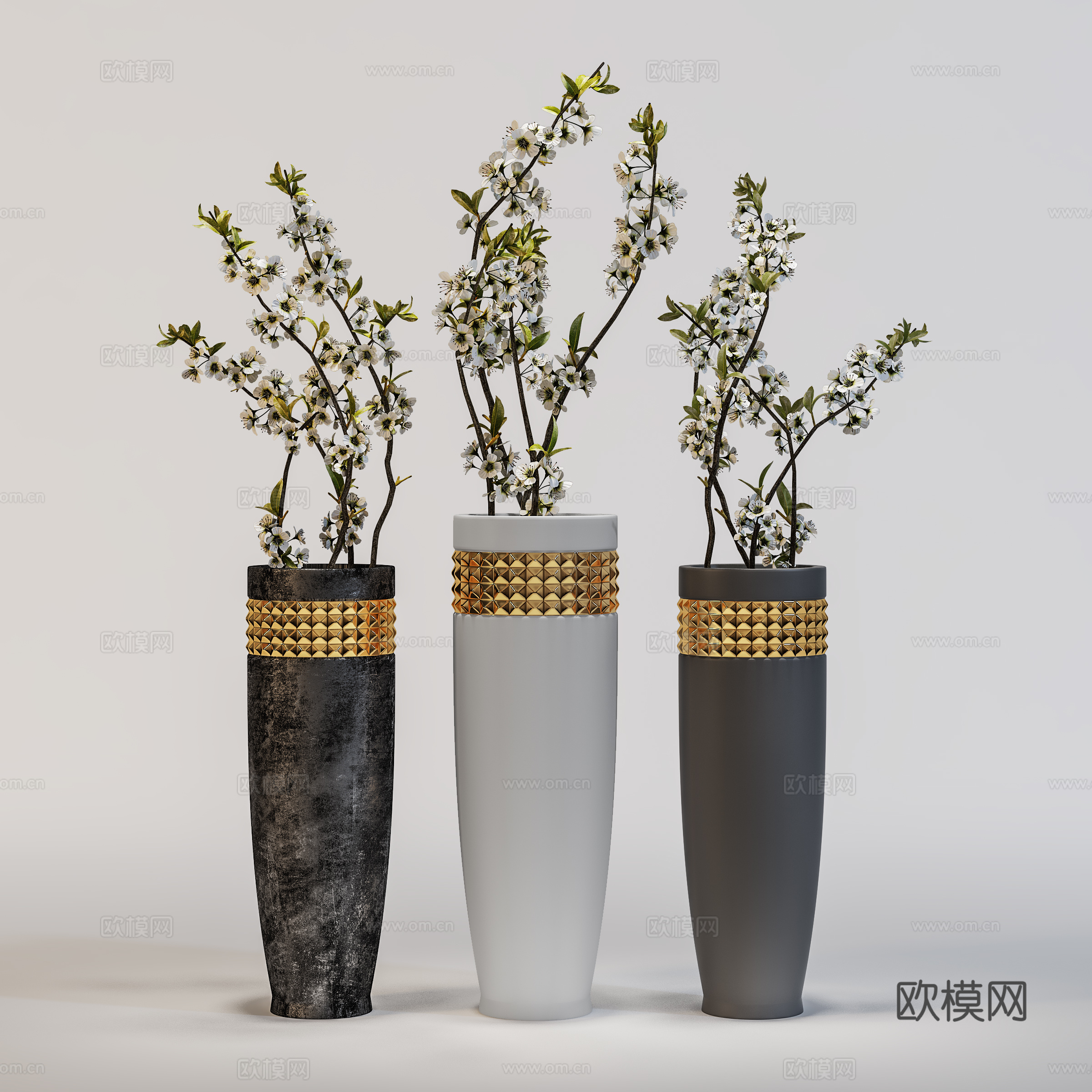 现代植物花草  绿植盆栽    室内绿植3d模型